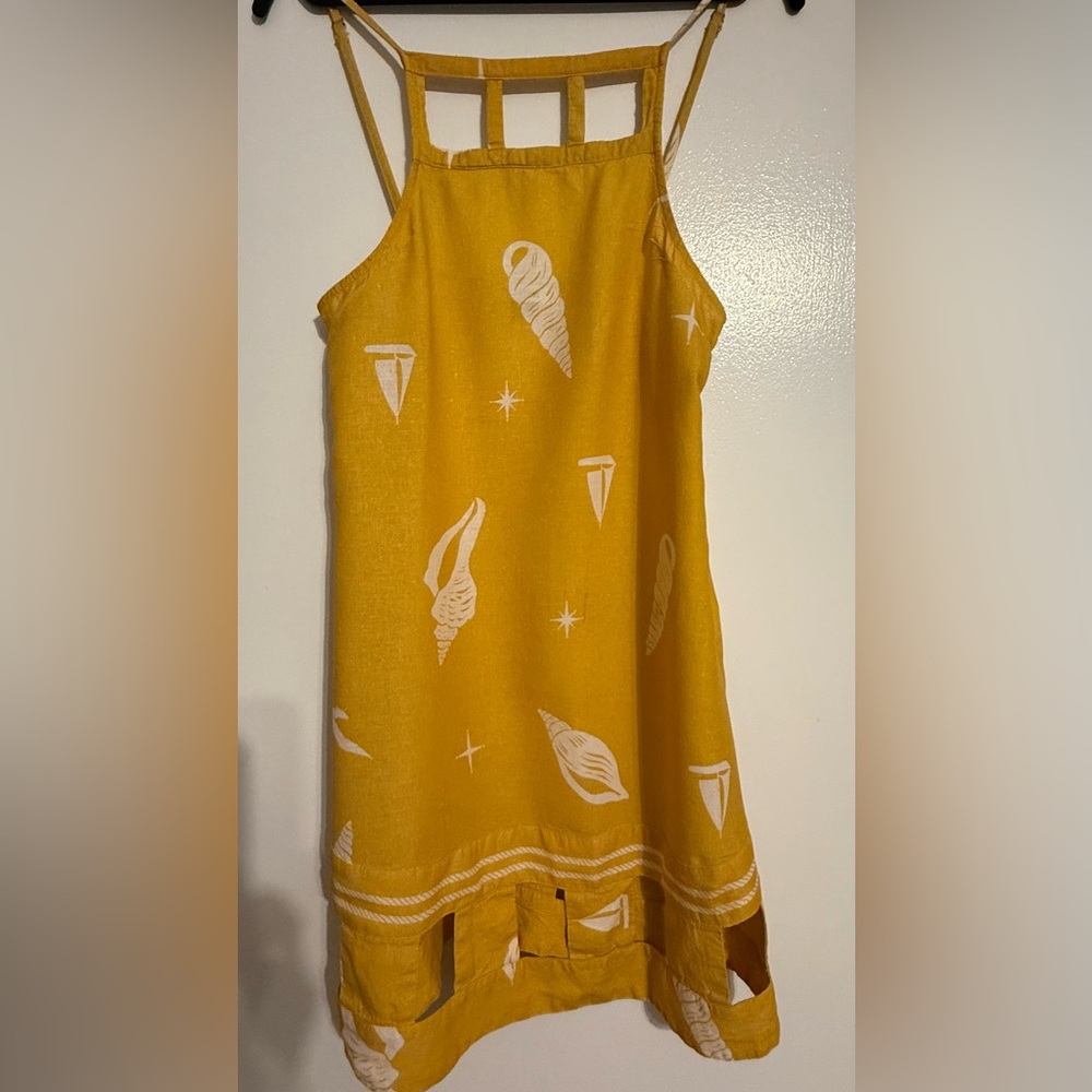 Anthropologie (Celandine) Square Neck Dress with Seashell Print